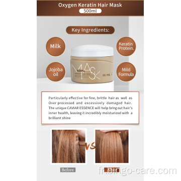 Masque cheveux laiteux à la protéine de kératine